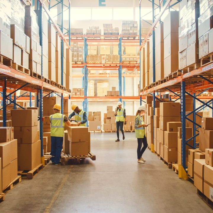 Warehouse workers managing inventory operations affected by mobile scanning failures