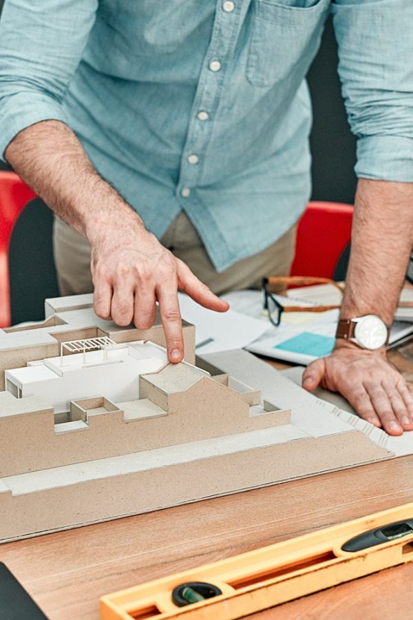 Architecture,,3d,Model,And,Business,People,In,Meeting,With,Design, Architecture,,3d,Model,And,Business,People,In,Meeting,With,Design,