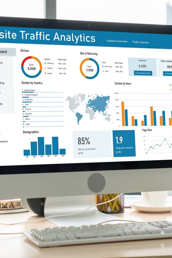 Computer,Software,For,Website,Traffic,Analytics,Data,On,Computer,Screen. Computer,Software,For,Website,Traffic,Analytics,Data,On,Computer,Screen.